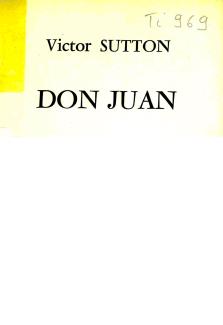Victor Sutton,  Don Juan, 1974
