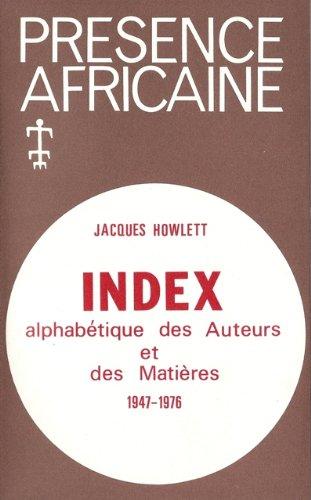 Howlett Index des auteurs